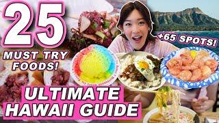 The ULTIMATE HAWAII FOOD GUIDE: 25 Must Try Foods! || & 65 Local Spots in Oahu, Hawaii