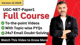 December 2024 UGC-NET Paper 1 Full Course Launched