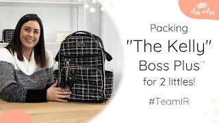 Packing "The Kelly" Boss Plus Diaper Bag Backpack for 2 Kids (1 year old and 5 year old)