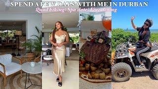 SOLOCATION VLOG:Spend a few days with me in Durban | Quad Biking,Spa date,fine dining & more