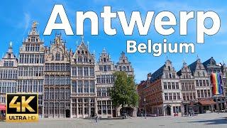 Antwerp, Belgium Walking Tour (4k Ultra HD 60fps) – With Captions