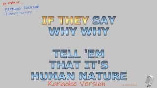 Michael Jackson - Human Nature - Instrumental and Karaoke