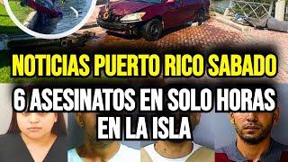 Últimas noticias de Puerto Rico sabado 23/11/2024: 6 asesinatos en solo horas en la isla