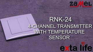 RNK-24 - 4-Channel Transmitter with Temperature Sensor - ZAMEL - EXTA LIFE