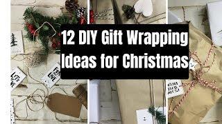 12 DIY GIFT WRAPPING IDEAS FOR YOU TO TRY THIS CHRISTMAS!!