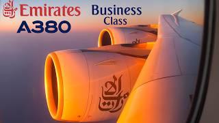 BUSINESS - Emirates Airbus A380 !  Dubai - Paris  Upper Deck  [FULL FLIGHT REPORT]