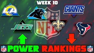 NFL Week 10 Power Rankings