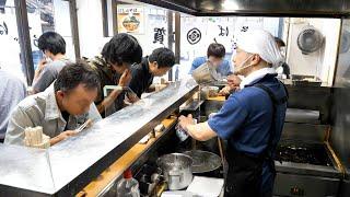 驚愕の天ぷら注文さばき！行列ができる立ち食いそば屋の超絶ラッシュに密着| Japanese Fast Food : Tachigui, stand-up noodle shops