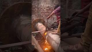 Cutting of Propeller Shaft #shorts #ironman #blacksmith #cruiseship