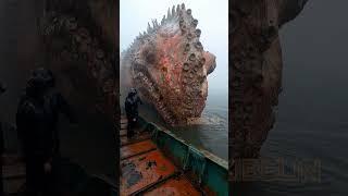 Giant Deep Sea Monster Attacks Fishermen!#deepseafishing #fishingexploration #giantseacreature