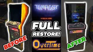 Atari Tempest arcade restoration retrospective  🪚 high score tournament gameplay  Vector Cabaret!