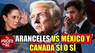 ACABA DE PASAR: ¡TRUMP LO CONFIRMA! VAN ARANCELES VS MÉXICO Y CANADÁ SÍ O SÍ