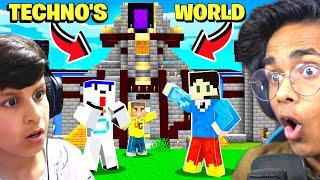 I SURPRISED Piyush Joshi with Techno Gamerz MINECRAFT WORLD