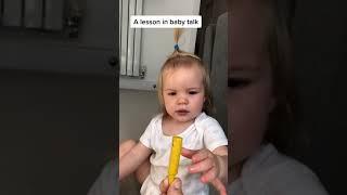 Baby tries to say different colours | #shorts