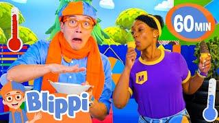 Hot or Cold Challenge with Blippi and Meekah | Learning Videos For Kids | After School Club