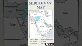 Israel vs Syria #map #palestine #syria #israel #shorts #geography