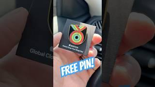 Free enamel pin from Apple today!