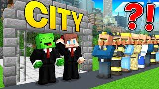 JJ and Mikey Opened CITY in Minecraft - Maizen