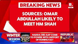 Breaking: Omar Abdullah Likely To Meet Amit Shah To Hold Talks On Statehood Restoration- Sources