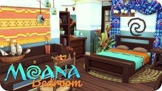 MOANA THEMED BEDROOM | Sims 4 Disney Room Build