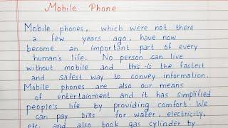 Write a paragraph on Mobile Phones | English