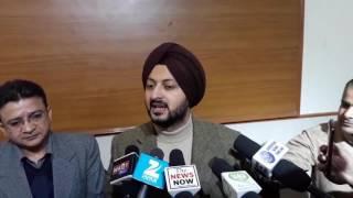 Simrandeep Singh, IAS, Deputy Commissioner , Jammu is addressing urgent Press Conference at Press C