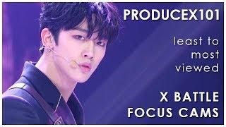 PRODUCE X 101 - X BATTLE Focus Cams - Ranked by Views (YouTube + Naver Views)