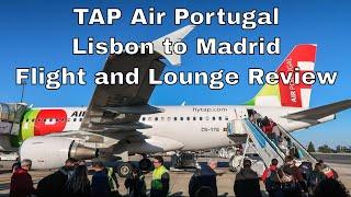 TAP Air Portugal NEW Business Lounge | Lisbon to Madrid FLIGHT REVIEW