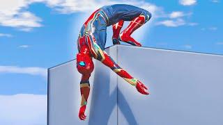 GTA 5 SPIDERMAN x IRON SPIDERMAN Ragdolls Compilation Episode 02 (Euphoria Physcis Showcase)