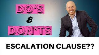 Escalation Clause | What is it? | BIGGEST MISTAKES TO AVOID