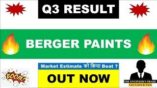 Berger Paints Q3 Results 2025 | Berger Paints Results Today | Berger Paints Share Latest News