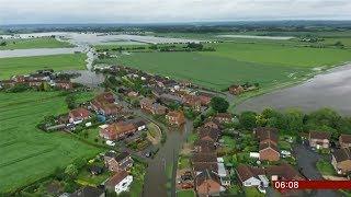 Weather Events 2019 - Wainfleet flooding - stay away (UK) - BBC News - 17th June 2019