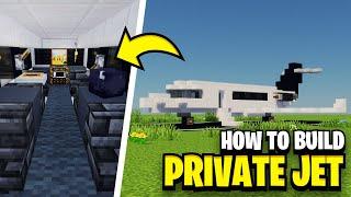 How To Build A PRIVATE JET In Minecraft!