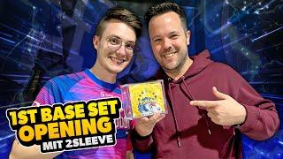 1st EDITION Base Set Booster Display von der CardBuddys TradeNight!  Pokémon Booster Opening Live