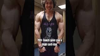 I 🫶 Carbs. #bodybuilding #gym #natty