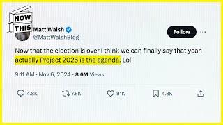 Trump Allies Finally Admit Project 2025 Was the Plan All Along