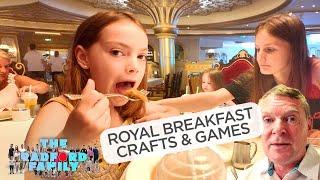 Disney Cruise Day 3 - Royal Breakfast, Crafts & Games | The Radford Family