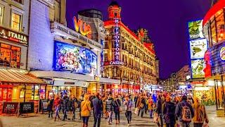 A Look At Leicester Square On A Saturday Night, London