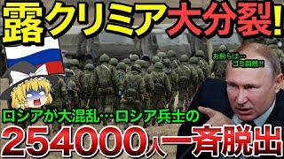 【ゆっくり解説】露クリミアが大分裂‼︎ロシア兵士254000人が大混乱で脱出…【ゆっくり軍事プレス】