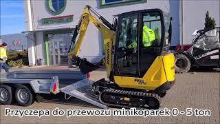 Przyczepy do minikoparek 0 - 5 ton