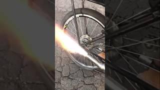 Fogo na bike motorizada  #bicicleta #motorizada #bike #bikes