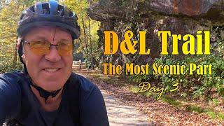 Riding the Most Scenic Part on D&L Trail: Lehigh River Gorge - DAY 3