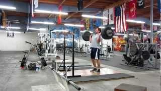 Matt's Ugly Clean And Jerk 250lb.