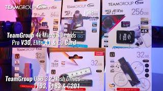 TeamGroup 4k Micro SD cards (Pro V30, Elite A1 & Go Card)  + USB 3.2 Flash Drives (T193, T183 & C201