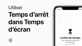 Utiliser Temps d’arrêt dans Temps d’écran
