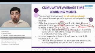 CMA Part 1 - Learning Curves (Video Lectures - Lynchpin Financial Training Centre)