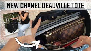 NEW CHANEL DEAUVILLE TOTE - What Fits, Wear & Tear, Weight 