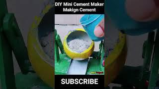 DIY Mini tractor cement maker machine making cement | science project #miniproject