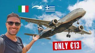 HOW TO TRAVEL CHEAP IN EUROPE  €13 RYANAIR FLIGHT FROM MILAN TO GREECE (LOW COST AIRLINE)