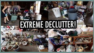 GARAGE DECLUTTER AND ORGANIZATION! | Calming The Chaos In My Grandma's Garage!